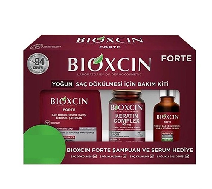 BİOXCİNSAÇ BAKIM SETİBioxcin Forte Yoğun Saç Dökülmesi İçin Bakım Kiti