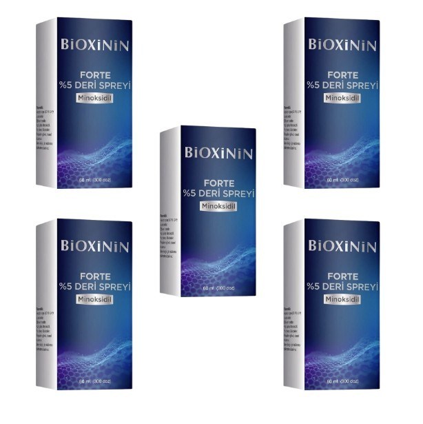 BİOXCİNSAÇ SERUMLARIBioxinin Forte Minoksidil %5 Deri Spreyi 60 ml 5 Adet