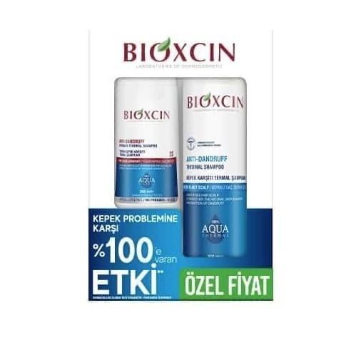 BİOXCİNŞAMPUANLARBioxcin Aqua Kepek Karşıtı Termal Şampuan 300 ml + Yoğun Kepek Karşıtı Termal Şampuan 200 ml