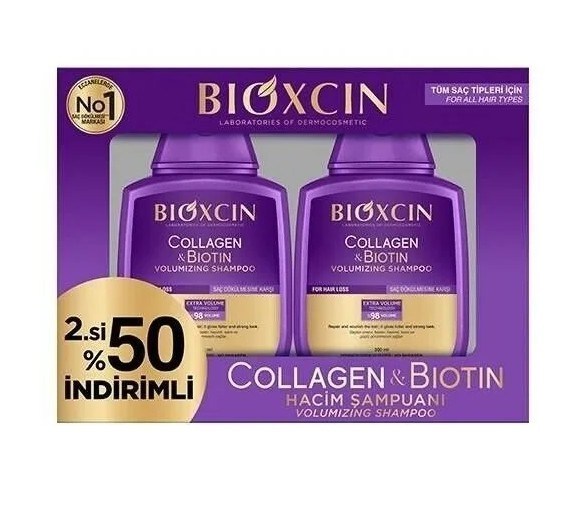BİOXCİNŞAMPUANLARBioxcin Collagen & Biotin Şampuan 300 ml - İkincisi %50 İndirimli