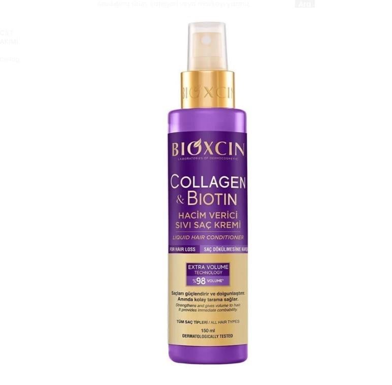 BİOXCİNŞAMPUANLARBioxcin Collagen Biotin Hacim Verici Sıvı Saç Kremi 150 ml