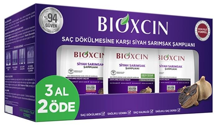 BİOXCİNŞAMPUANLARBioxcin Saç Dökülmesine Karşı Siyah Sarımsak Şampuanı 300 ml - 3 Al 2 Öde