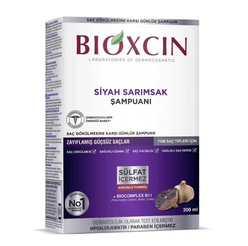 BİOXCİNŞAMPUANLARBioxcin Siyah Sarımsak Şampuanı 300 ml