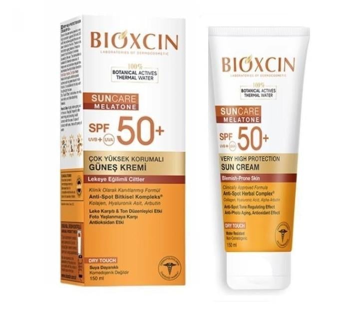 BİOXCİNYÜZ GÜNEŞ ÜRÜNLERİBioxcin Sun Care Lekeye Eğilimli Ciltler Için Spf50+ Güneş Kremi 150 ml