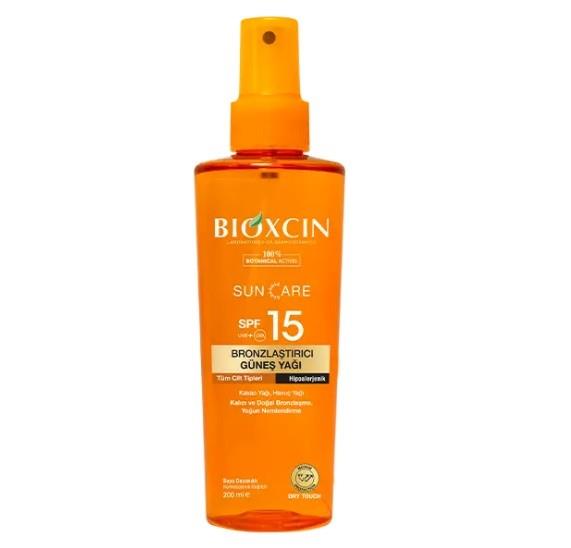 BİOXCİNYÜZ GÜNEŞ ÜRÜNLERİBioxcin Sun Care Bronzlaştırıcı Yağ 200 ml SPF15
