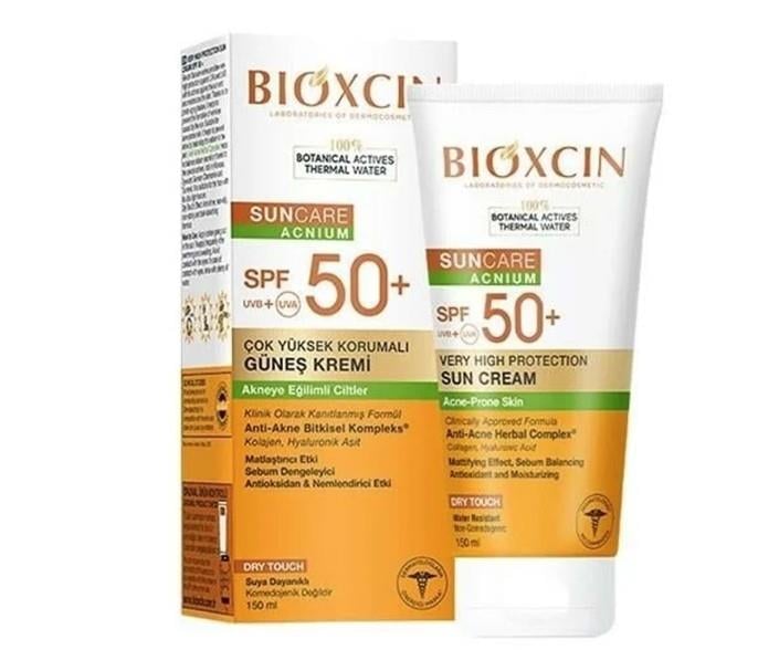 BİOXCİNYÜZ GÜNEŞ ÜRÜNLERİBioxcin Sun Care Akneye Eğilimli Ciltler İçin Spf50+ Güneş Kremi 150 ml