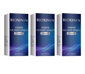 BİOXİNİNSAÇ SERUMLARIBioxinin Forte Minoksidil %5 Deri Spreyi 60 ml 3 Adet