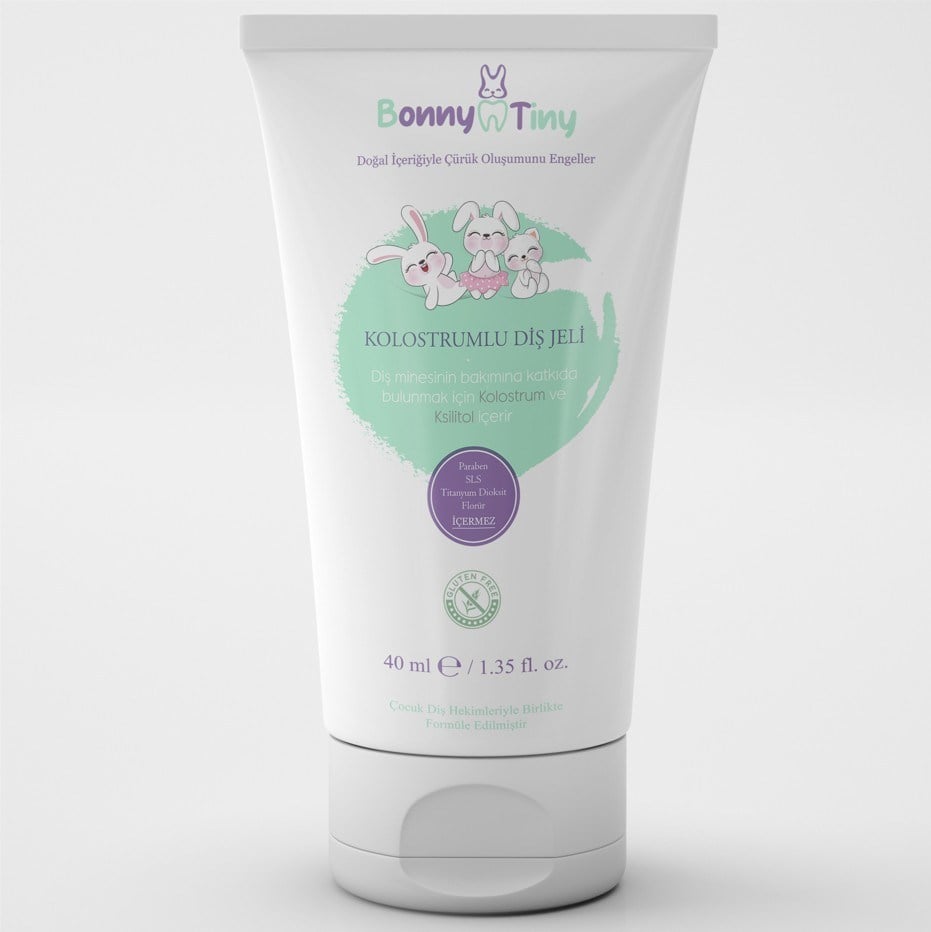 Bonny TinyBEBEK VE ÇOCUK DİŞ MACUNLARIBonny Tiny Koruyucu Kolostrumlu Diş Jeli 40 ml