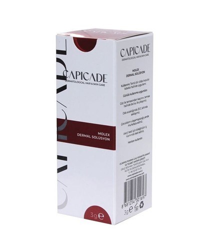 CAPİCADENEMLENDİRİCİLERCapicade Molex Dermal Solüsyon 3 gr