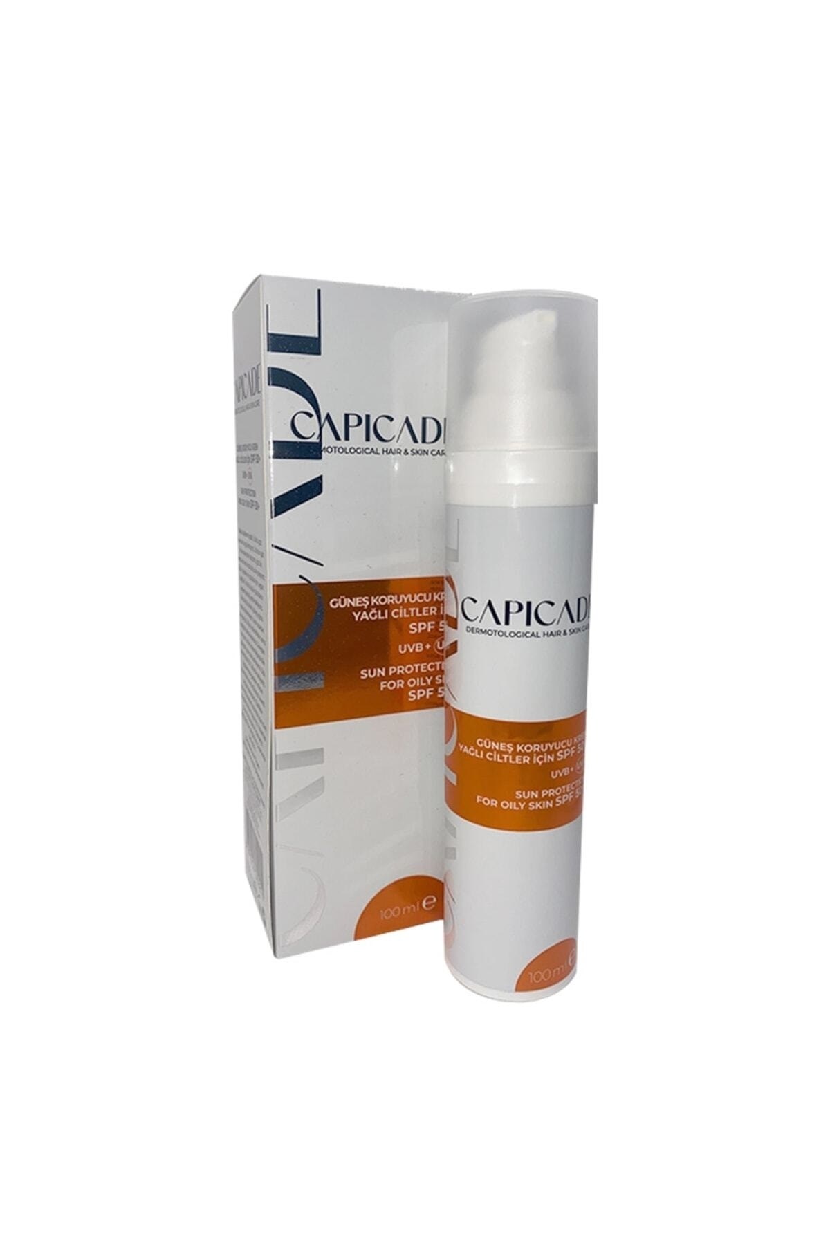 CAPİCADEYÜZ GÜNEŞ ÜRÜNLERİCapicade Güneş Koruyucu Krem Yağlı Ciltler İçin Spf 50+ 100 ml
