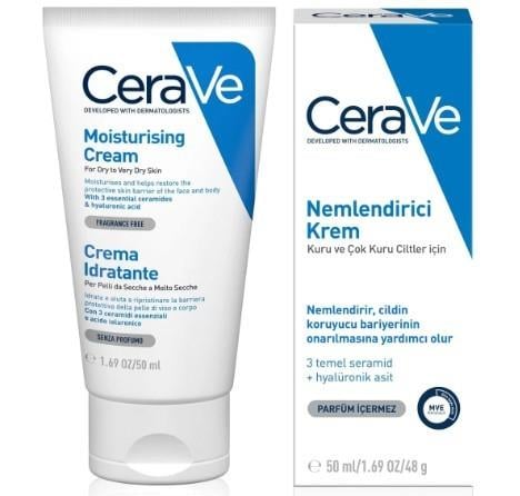 CERAVENEMLENDİRİCİLERCeraVe Nemlendirici Krem 50 ml