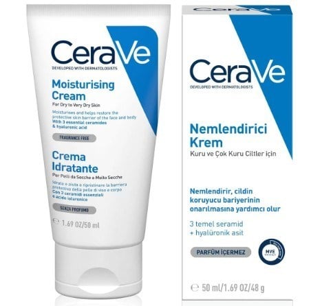 CERAVENEMLENDİRİCİLERCeraVe Nemlendirici Krem 50 ml