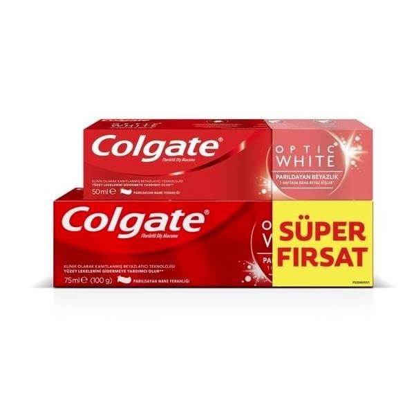 ColgateDİŞ MACUNLARIColgate Optic White Diş Macunu 75 ml + 50 ml