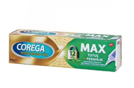 COREGAAĞIZ VE DİŞ BAKIMICorega Max Tutuş Ferahlık Diş Protezi Yapıştırıcı 40 gr