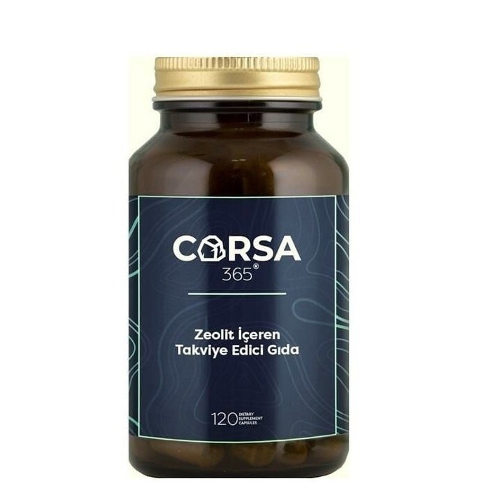 CORSAVİTAMİN-MİNERALLERCorsa 365 Zeolit İçeren Takviye Edici Gıda 120 Kapsül