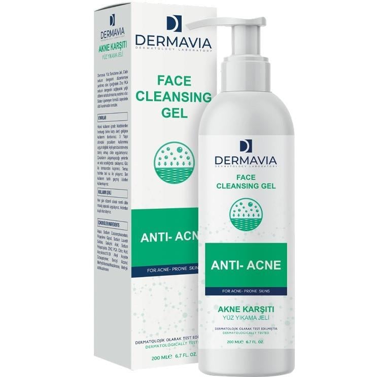 DERMAVIAYÜZ TEMİZLEYİCİLERDermavia Akne Karşıtı Yüz Yıkama Jeli 200 ml
