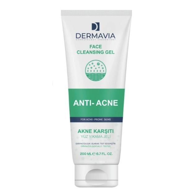 DERMAVIAYÜZ TEMİZLEYİCİLERDermavia Akne karşıtı Salisilik Asitli Parfümsüz Cilt Temizleyici Yüz Yıkama Jeli 200 ml