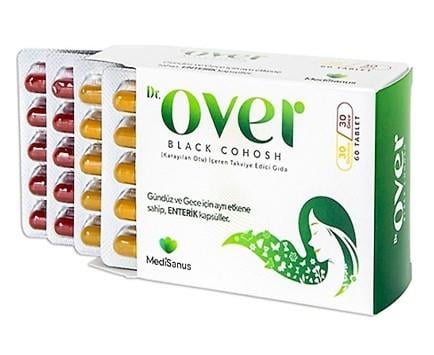 DR OVERVİTAMİN-MİNERALLERDr. Over Black Cohosh Karayılan Otu 60 Tablet