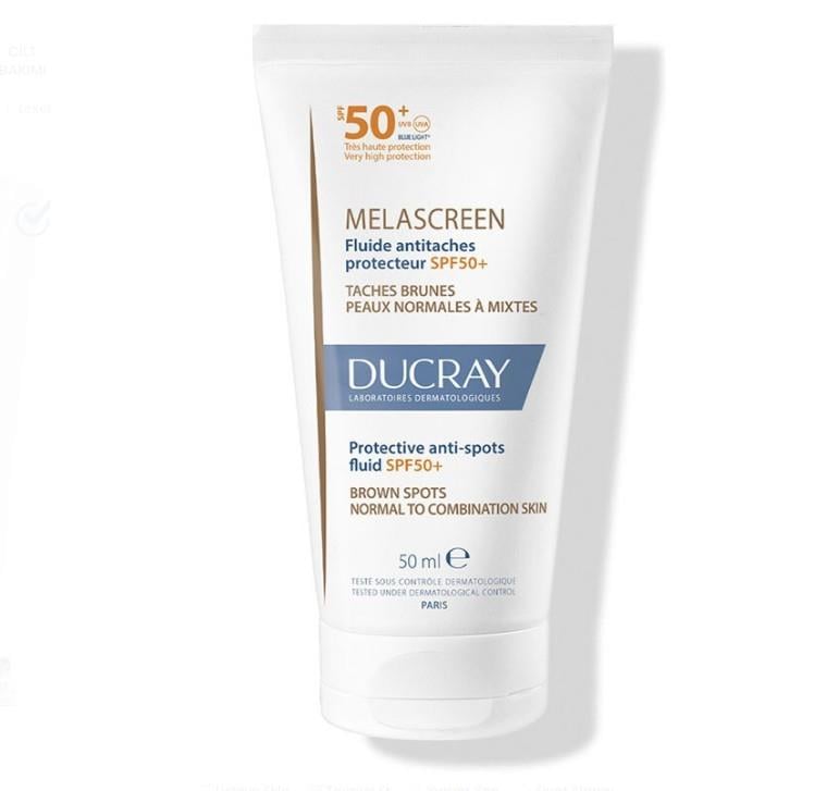 DUCRAYYÜZ GÜNEŞ ÜRÜNLERİDucray Melascreen UV Fluid SPF 50+ Normal ve Karma Ciltler Leke Karşıtı Güneş Kremi 50 ml