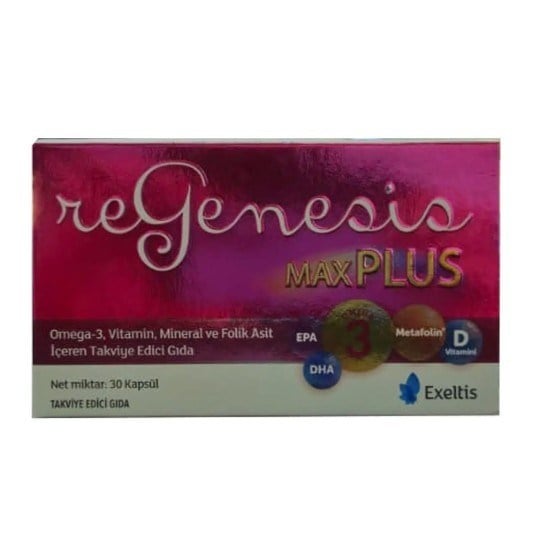EXELTİSVİTAMİN-MİNERALLERRegenesis Max Plus 30 Kapsül