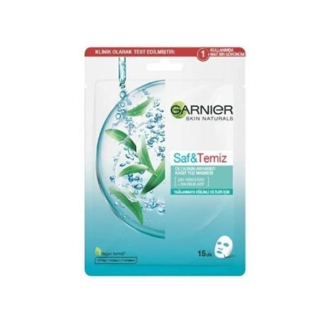 GARNIERYÜZ TEMİZLEYİCİLERGarnier Saf ve Temiz Cilt Kusurları Karşıtı Kağıt Yüz Maskesi