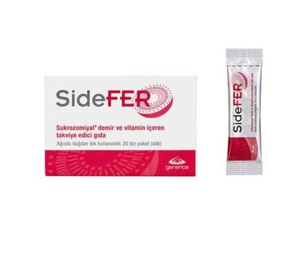 GENERİCAVİTAMİN-MİNERALLERSidefer 20 Sticks