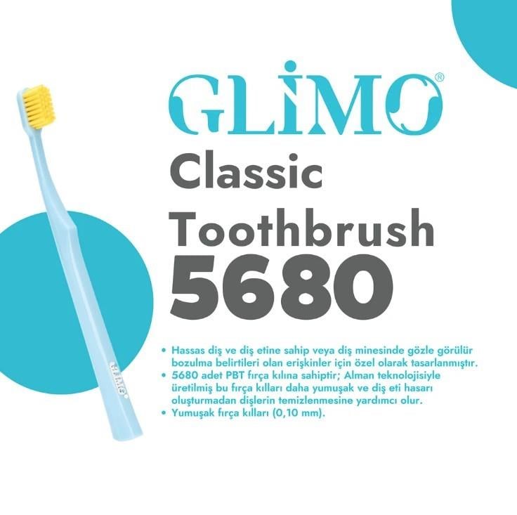 GLİMODİŞ FIRÇALARIGlimo Classic Extra Soft 5680 Diş Fırçası