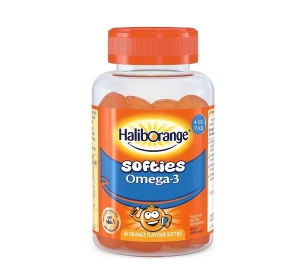 HaliborangeÇOCUKLAR İÇİN BESİN TAKVİYELERİHaliborange Portakal Aromalı Omega-3 Destekli Multivitamin 60 Kapsül