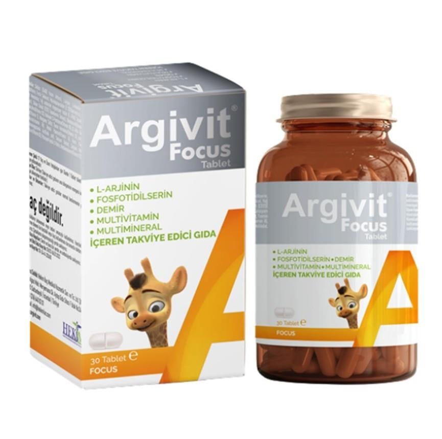 HEKİM İLAÇÇOCUKLAR İÇİN BESİN TAKVİYELERİArgivit Focus 30 Tablet