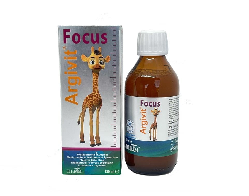 HEKİM İLAÇÇOCUKLAR İÇİN BESİN TAKVİYELERİArgivit Focus Takviye Edici Şurup 150 ml 