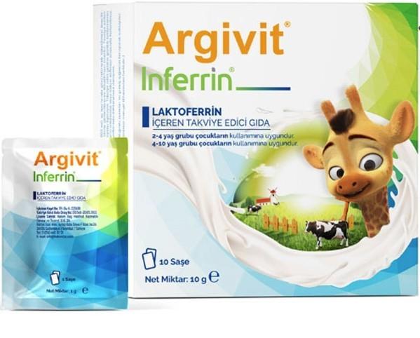 HEKİM İLAÇVİTAMİN-MİNERALLERArgivit İnferrin 10 Saşe