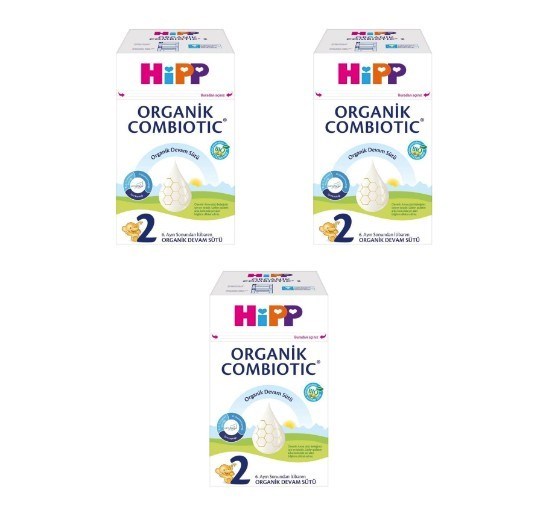 HİPPBEBEK MAMALARIHipp Organik Combiotic Bebek Sütü 2 Numara 800 gr 3 Adet