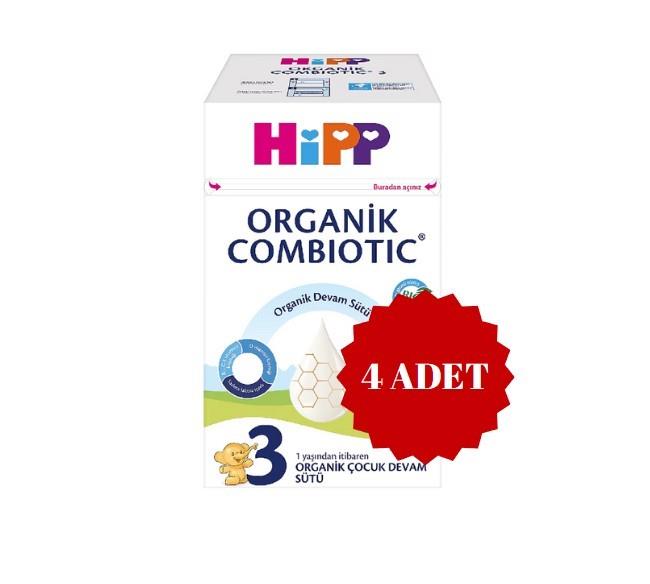 HİPPBEBEK MAMALARIHipp Organik Combiotic Bebek Sütü 3 Numara 800 gr 4 Adet