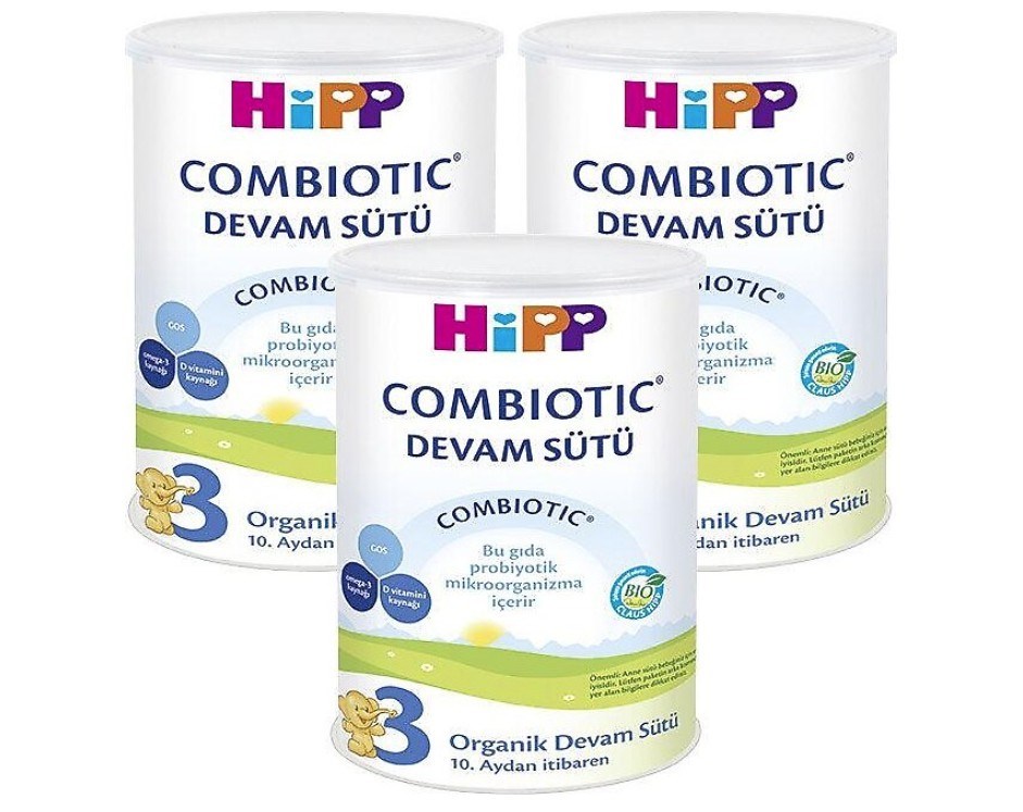 HİPPBEBEK MAMALARIHipp Organik Combiotic Bebek Sütü 3 Numara 350 gr 3 Adet