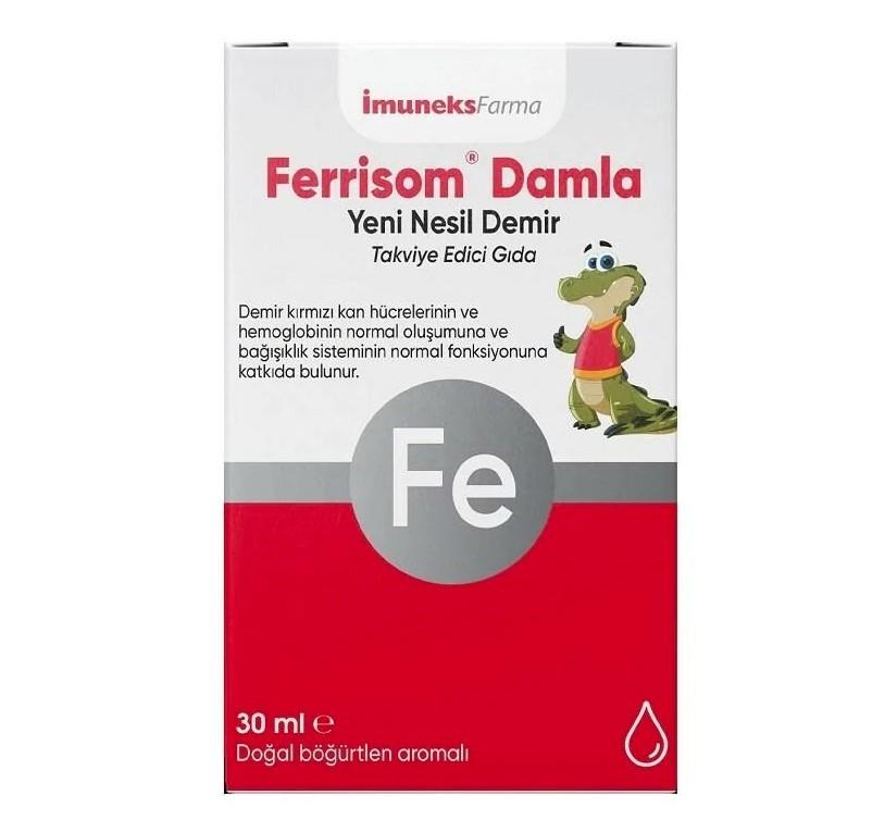 IMUNEKSÇOCUKLAR İÇİN BESİN TAKVİYELERİİmuneks Ferrisom Damla 30 ml