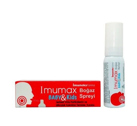 IMUNEKSGÖZ-KULAK BURUN BOĞAZ SAĞLIĞIImumax Baby & Kids Boğaz Spreyi 20 ml