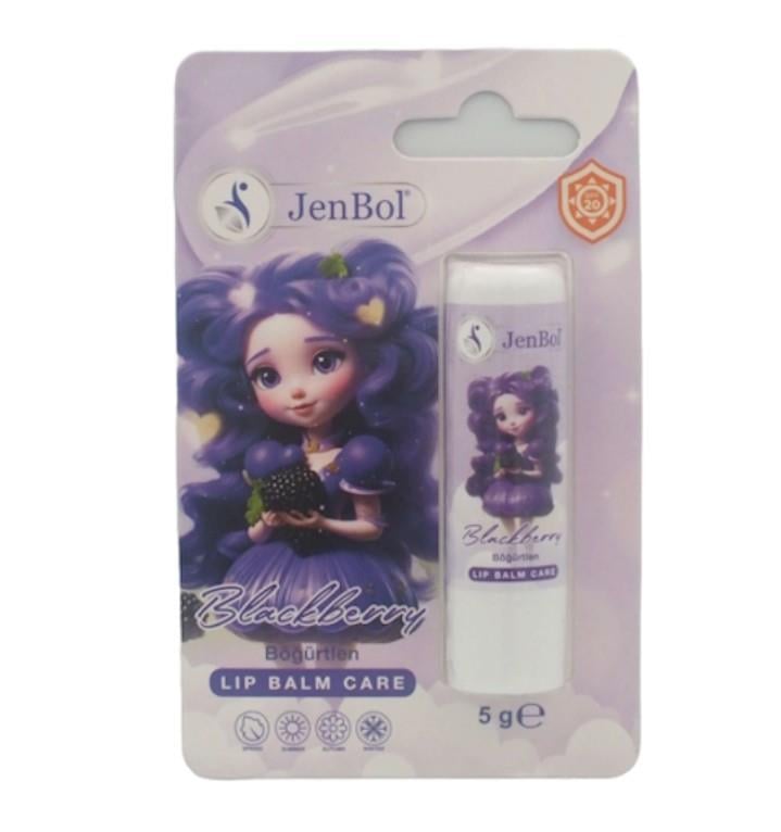 JENBOLDUDAK BAKIM ÜRÜNLERİJenbol Kids Lip Balm Dudak Bakım Kremi Böğürtlen Spf 20 5 gr