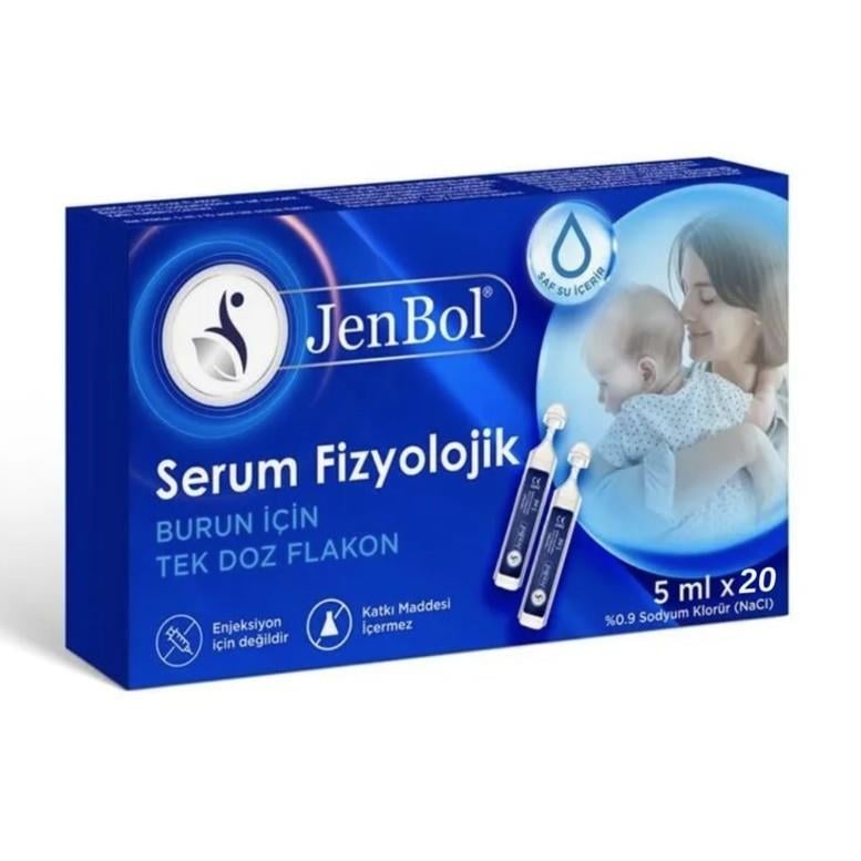 JENBOLGÖZ-KULAK BURUN BOĞAZ SAĞLIĞIJenbol Fizyolojik Serum 5 mlx20 Flakon