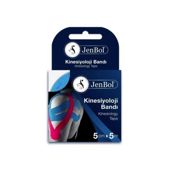 JENBOLSPORCU BESİN TAKVİYELERİJenbol Kinesiology Tape Ağrı Bandı 5 cm x 5 m - Mavi