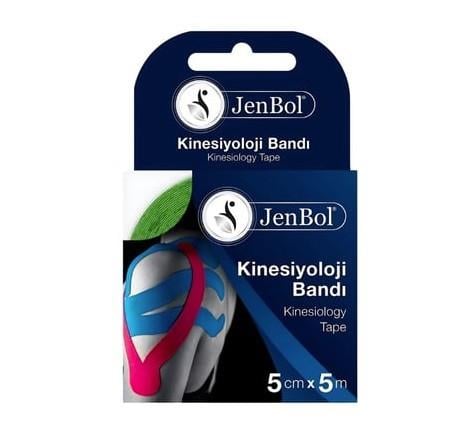 JENBOLSPORCU BESİN TAKVİYELERİJenbol Kinesiology Tape Ağrı Bandı 5 cm x 5 m - Yeşil