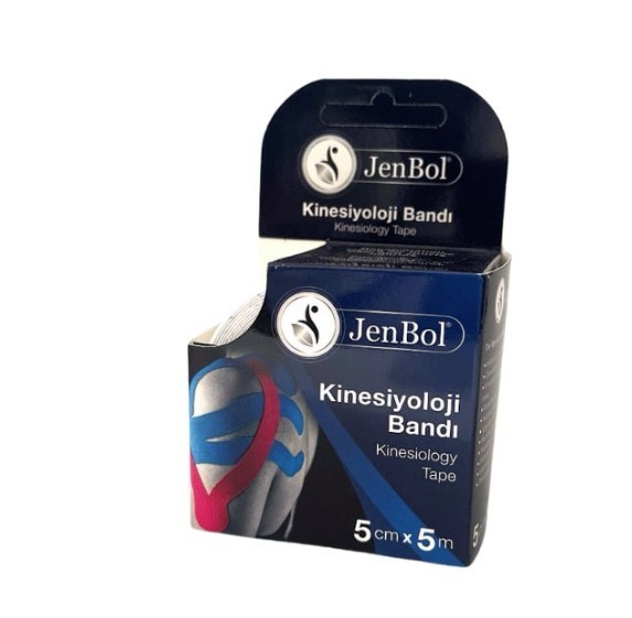 JENBOLSPORCU BESİN TAKVİYELERİJenbol Kinesiology Tape Ağrı Bandı 5 cm x 5 m - Beyaz