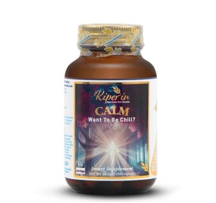 KİPERİNVİTAMİN-MİNERALLERKiperin Calm Relax Passiflora Safran Valerian HTP İçeren Akıllı Gıda Takviyesi 30 Kapsül