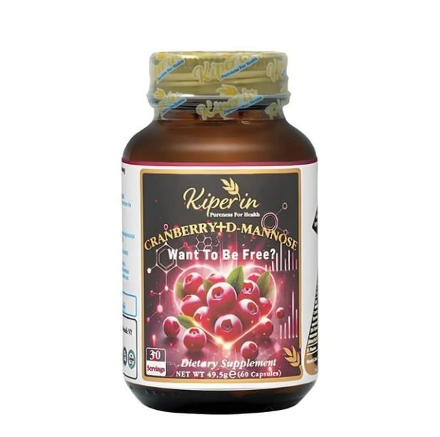 KİPERİNVİTAMİN-MİNERALLERKiperin Cranberry D-Mannoz Vitamin C 60 Kapsül