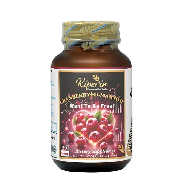 KİPERİNVİTAMİN-MİNERALLERKiperin Cranberry D-Mannoz Vitamin C 60 Kapsül
