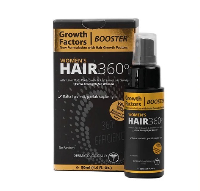 Krc DermaSAÇ SERUMLARIHair 360 Booster Womens Hair Spray 50ml - Kadınlar için Saç Spreyi