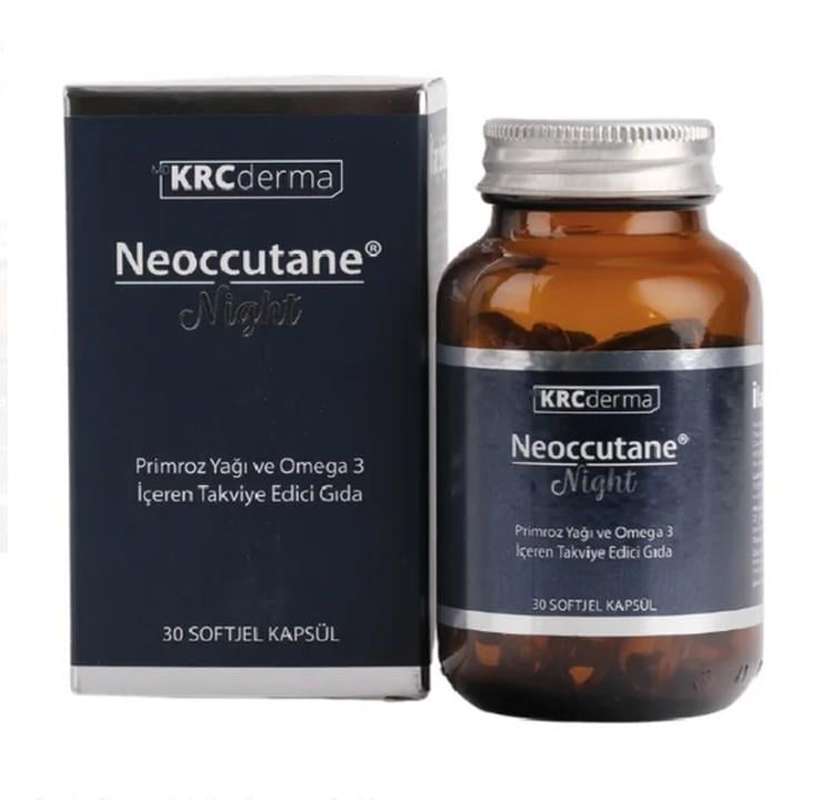 Krc DermaVİTAMİN-MİNERALLERKrc Derma Neoccutane Night Takviye Edici Gıda 30 Yumuşak Kapsül