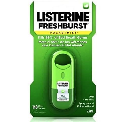 LİSTERİNEDİŞ MACUNLARIListerine Pocketmist Freshburst 7,7 ml