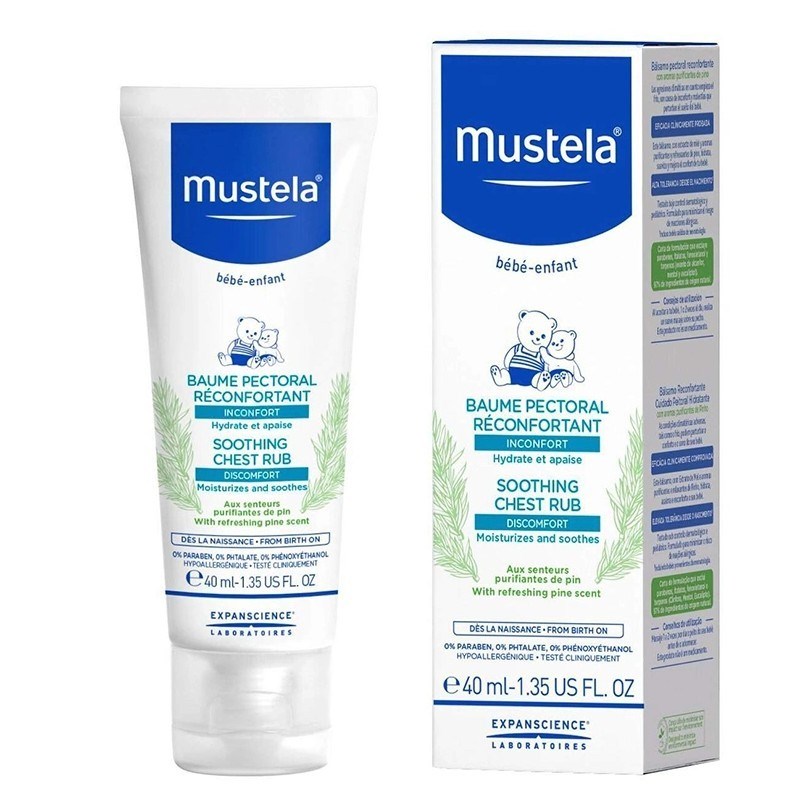 MUSTELACİLT BAKIM SETLERİMustela Rahatlatıcı Göğüs Balsamı 40 ml 