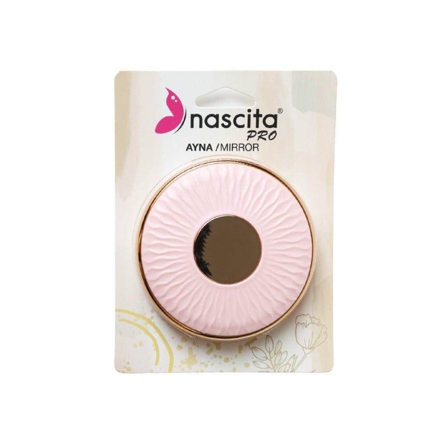NascitaKOZMETİKNascita Taşınabilir Çanta Aynası Pembe 9 cm