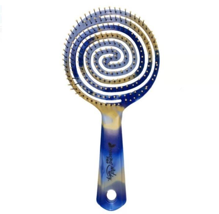 NascitaSAÇ FIRÇALARI / TARAKLARNascita Pro Mavi Mermer Büyük Boy Üç Boyutlu Açma Tarama Fırçası No: 37